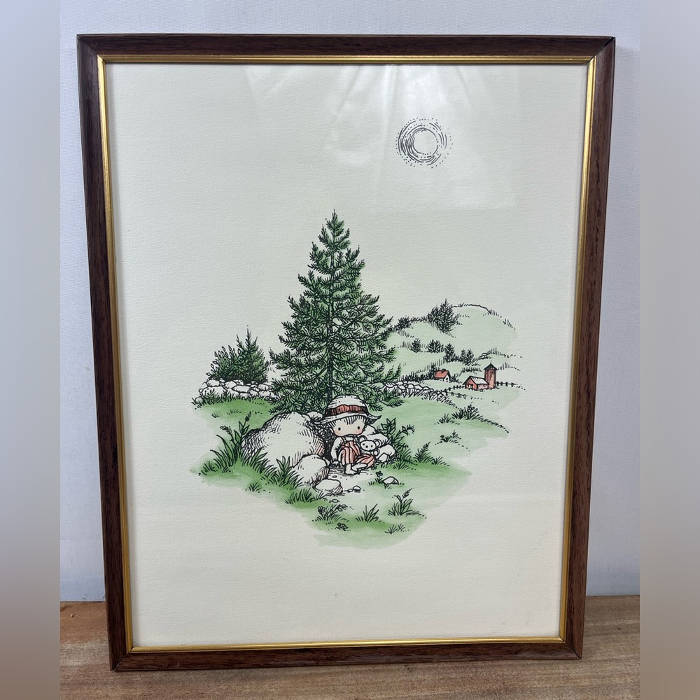 Vintage Joan Walsh Anglund “Love is a special way of feeling” 1960 framed print